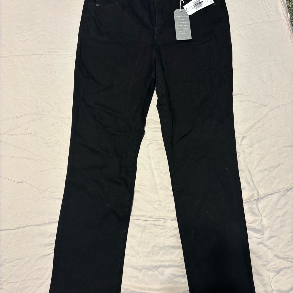 Wit & Wisdom Classic Black Straight Leg Jeans